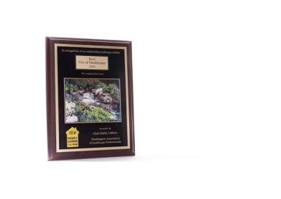 Greenhaven Landscapes Best Use of Hardscapes 2018 Award from Clark County Utilities Home & Garden IDEA Fair