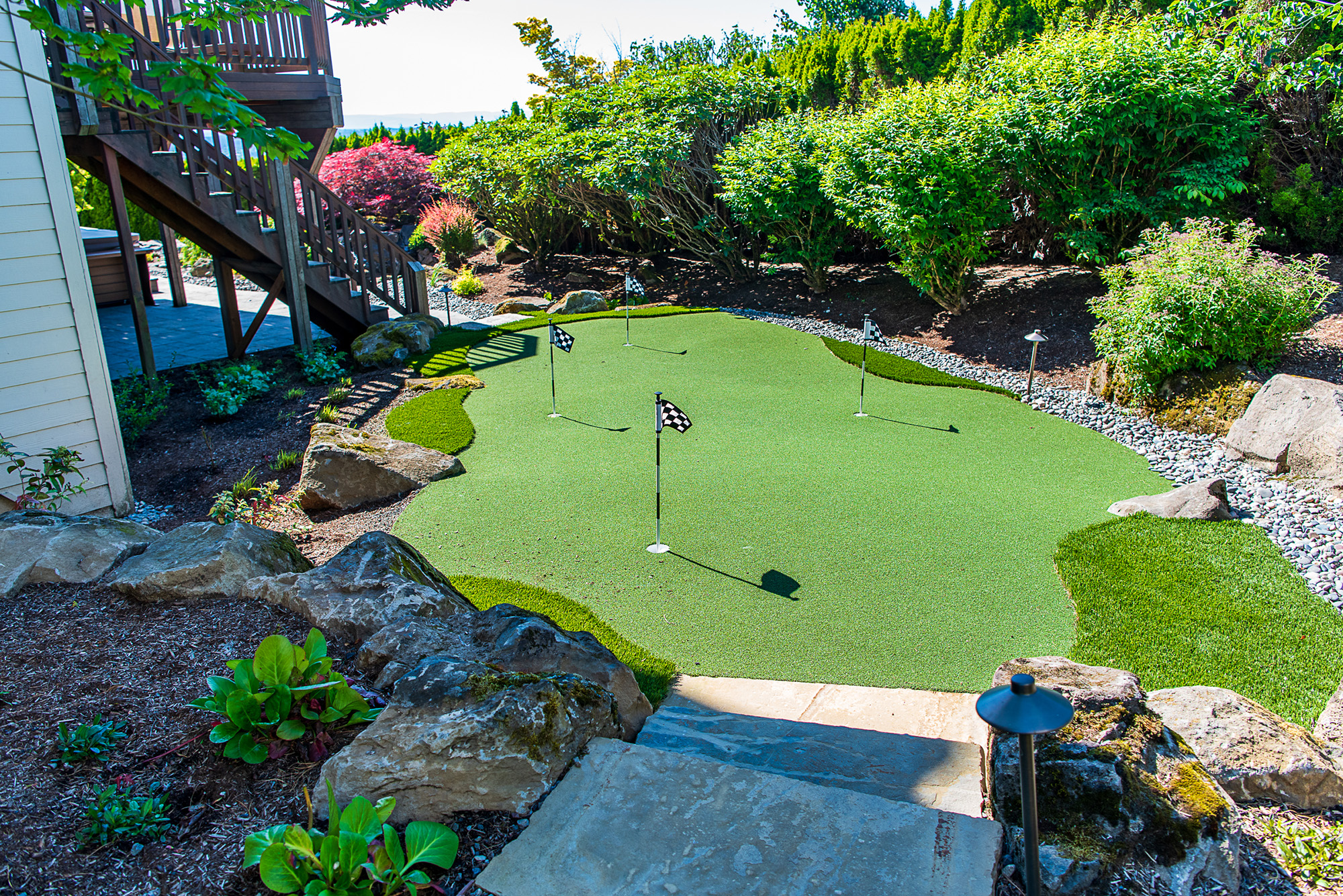putting green by Greenhaven Landscapes