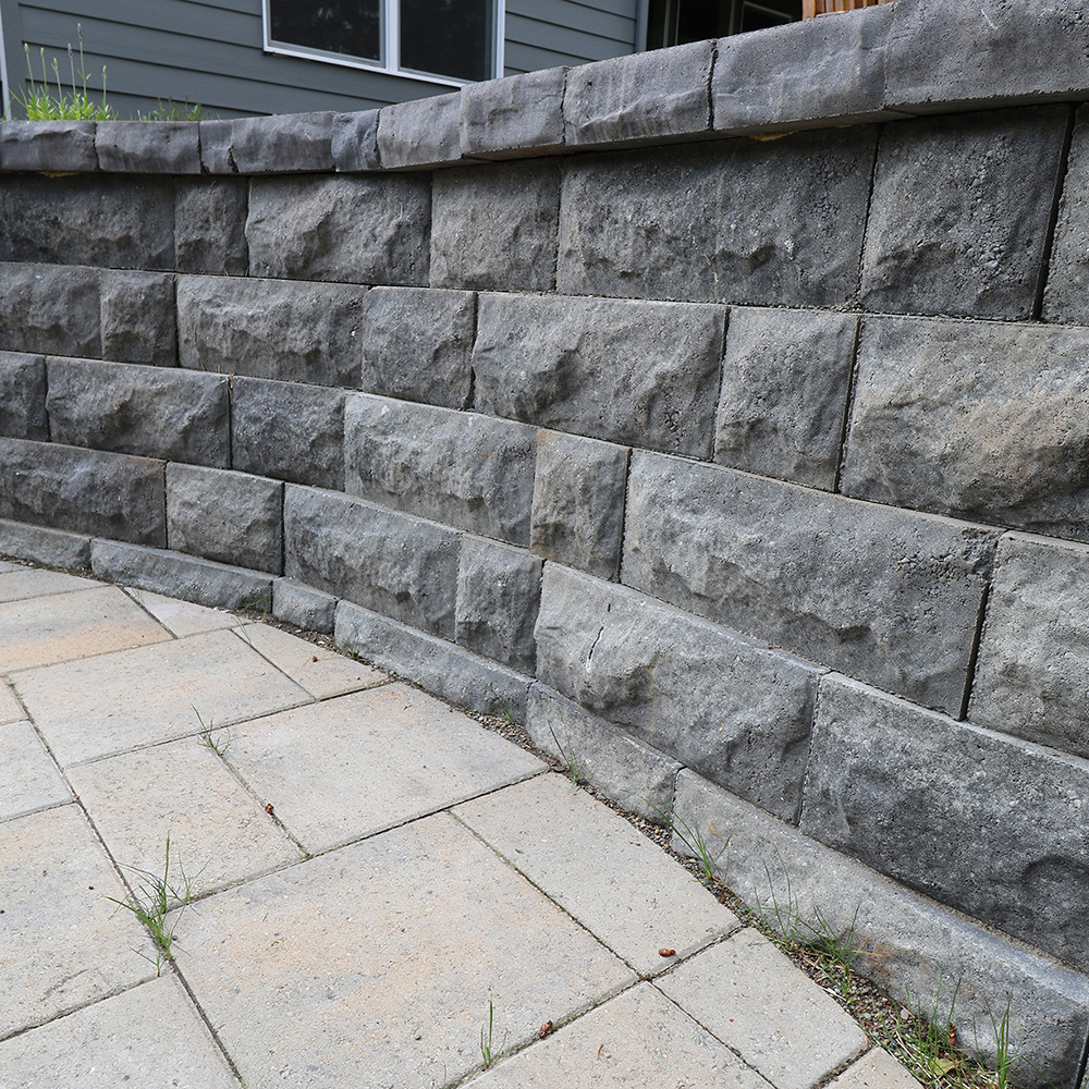 retaining wall by Greenhaven Landscapes