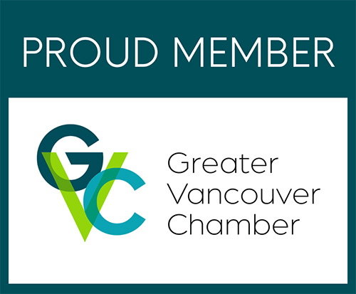 badge showing Greenhaven Landscapes is a proud member of Greater Vancouver Chamber
